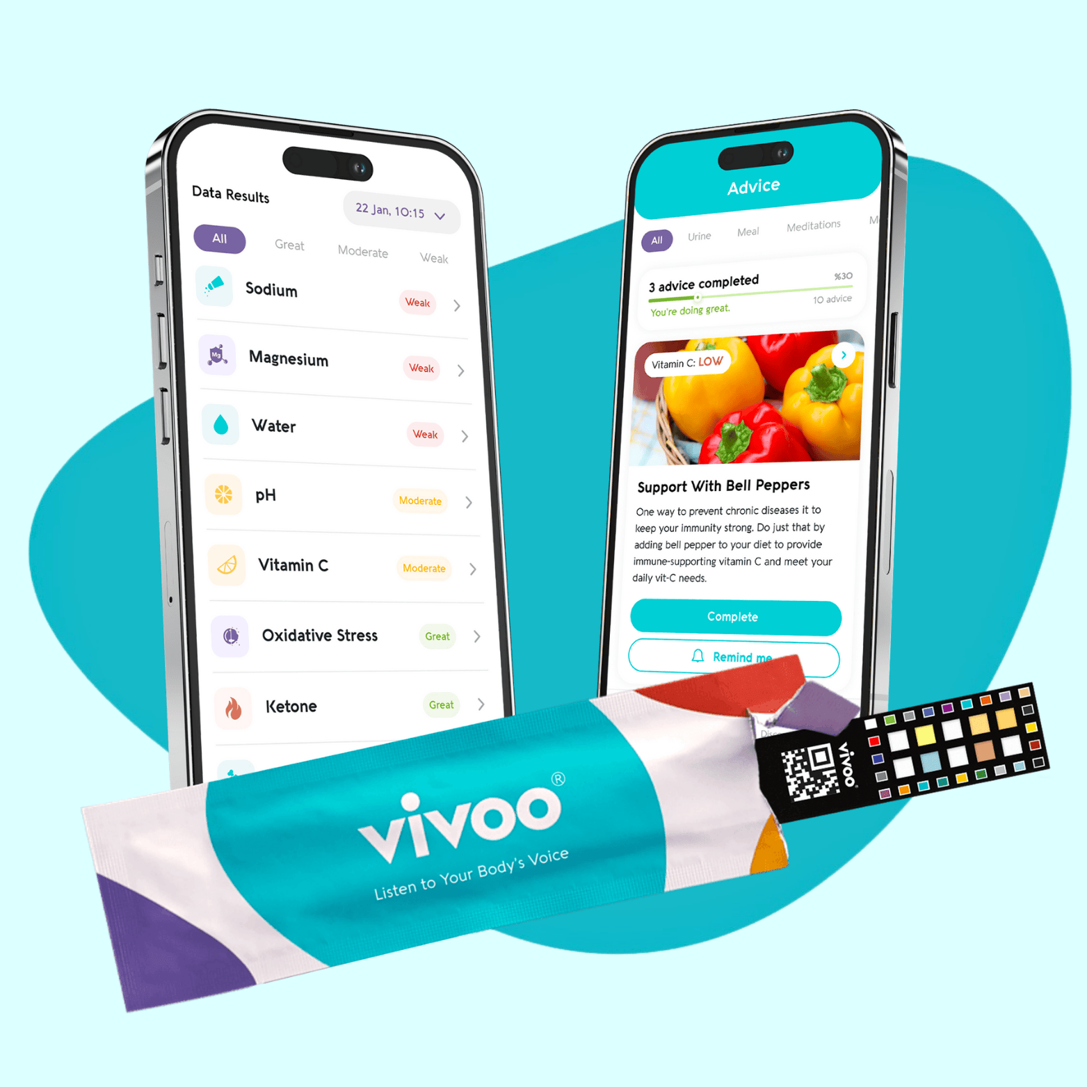 Vivoo Wellness Test 2 Month Bundle (8 tests) - Vivoo Health